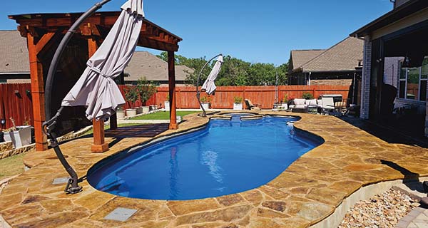 The Perfect House Custom pool Installation